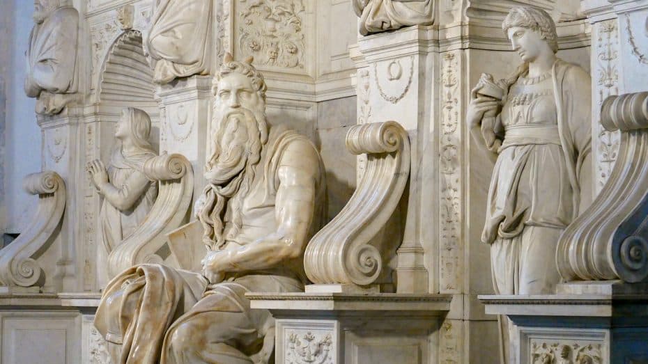 The Church of San Pietro in Vincoli houses Michelangelo's Moses sculpture