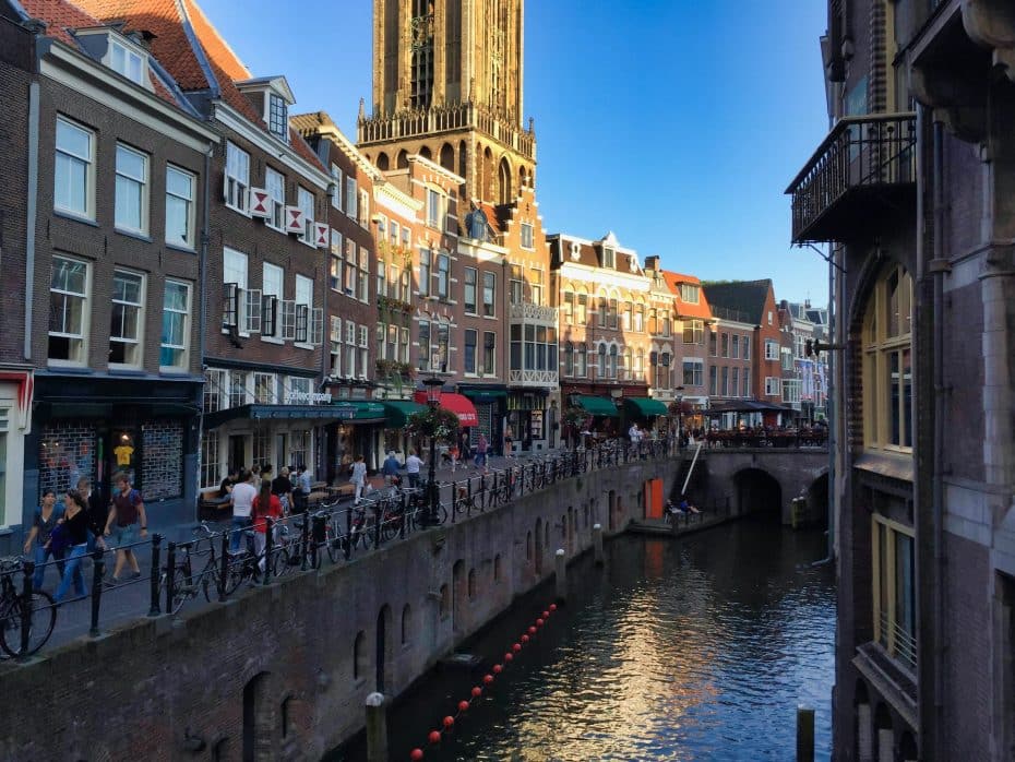 El centro de Utrecht es conocido por sus canales.