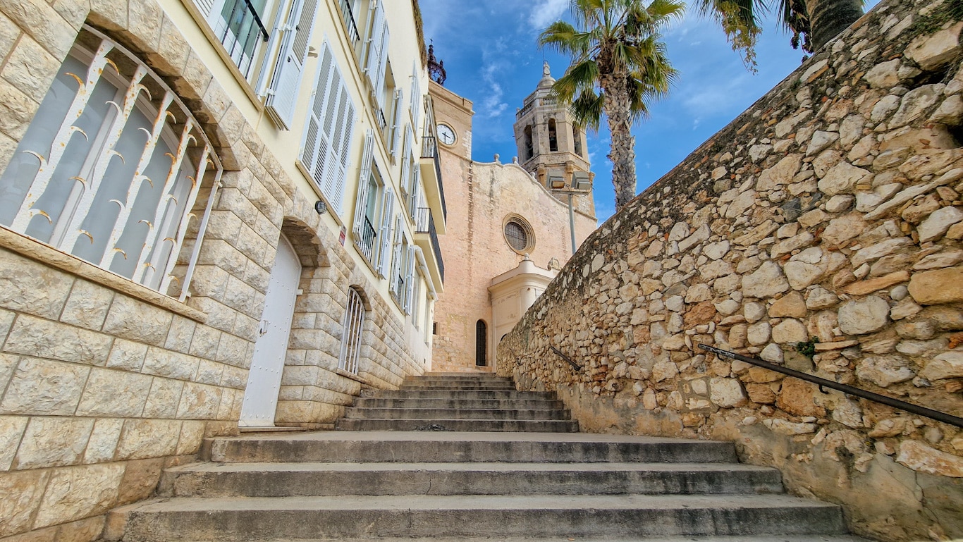 The Church of Sant Bartomeu & Santa Tecla is a must-see attraction in Sitges Town Center