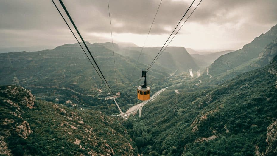 To get to Monserrat, you can hop on a cable car with stunning views