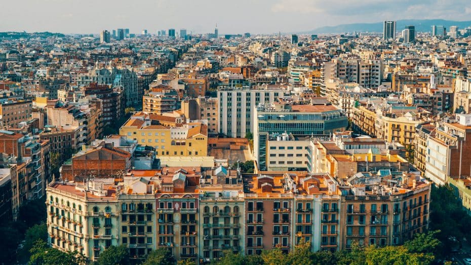 View of the Eixample's from above