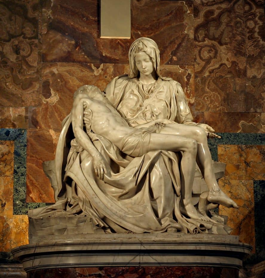 Michelangelo's Madonna della Pietà is one of the top attractions in the Vatican Museums