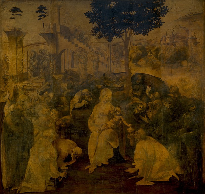 The Adoration of the Magi by Leonardo da Vinci