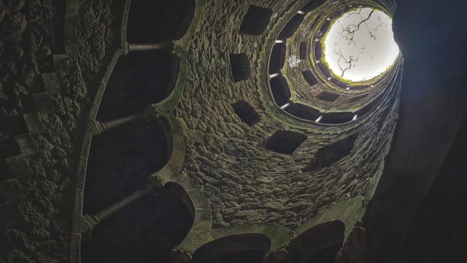 The initiation well, in Quinta da Regaleira, is an iconic landmark in the city