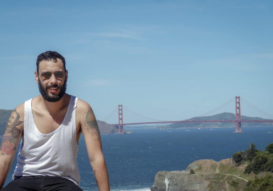 Me in front of the Golden Gate Bridge during my latest trip to the Bay Area