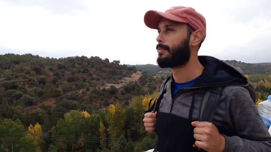Me, walking around the forest near the Sigüenza Castle