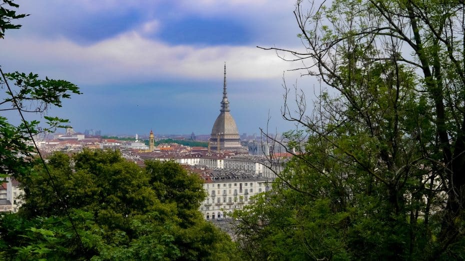 Vista del centro di Torino dal Monte dei Cappuccini