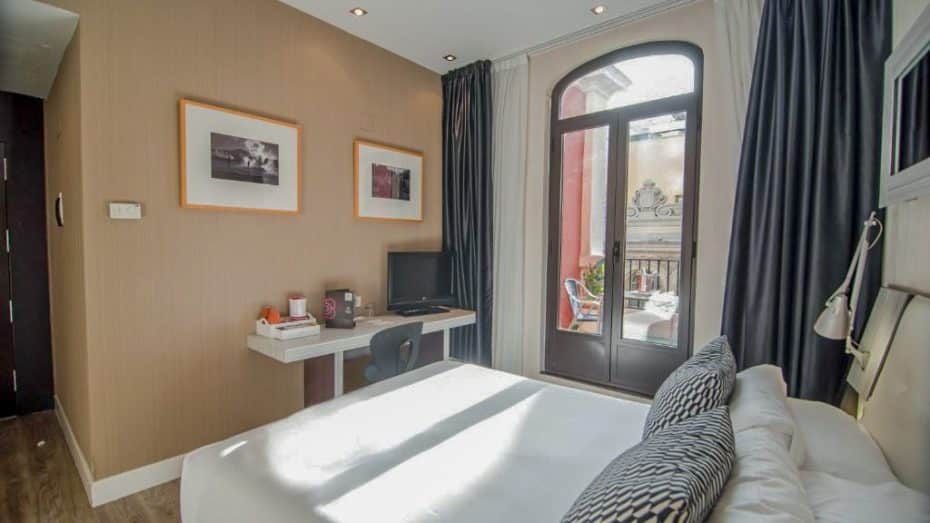 Una habitación en el Petit Palace Chueca, un hotel gay-friendly de Madrid