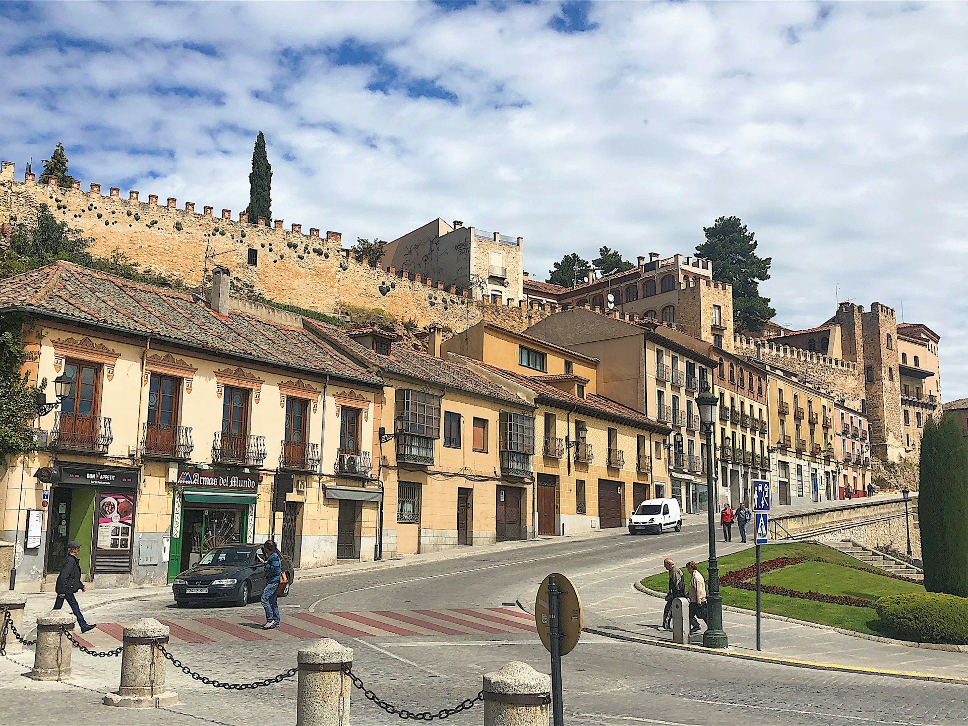 Alcázar area in Segovia
