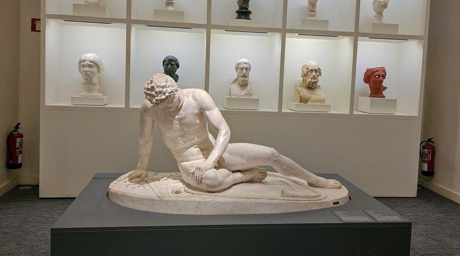 Dying Gaul copy at the National Sculpture Museum of Spain