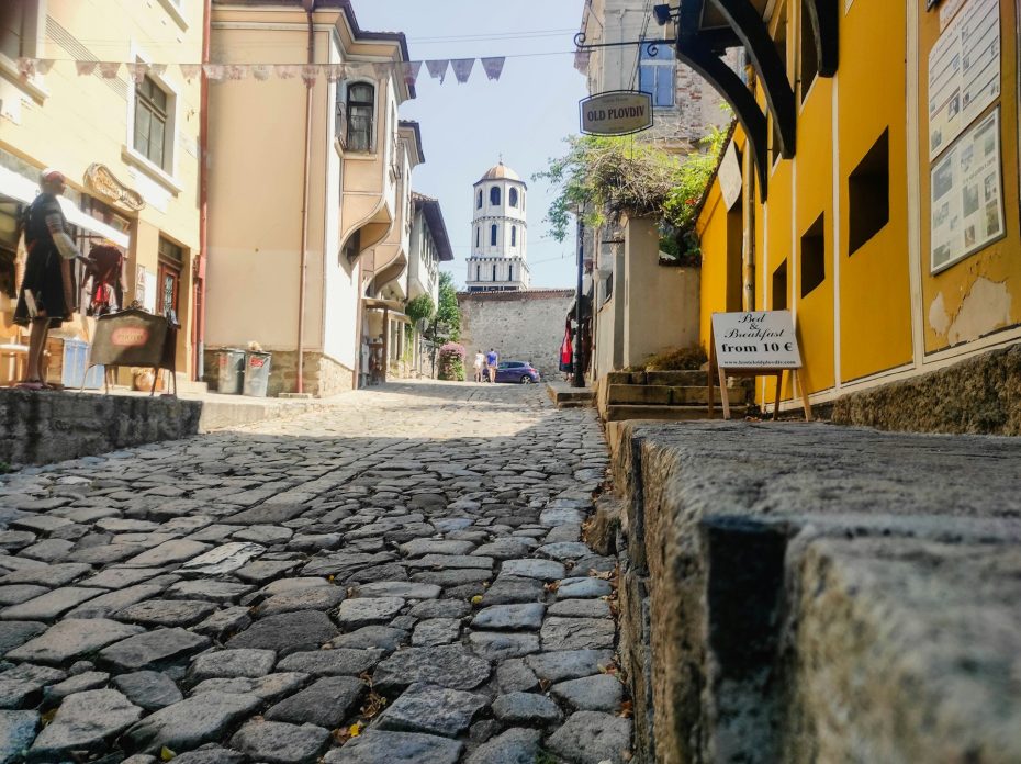 Calle del casco antiguo de Plovdiv