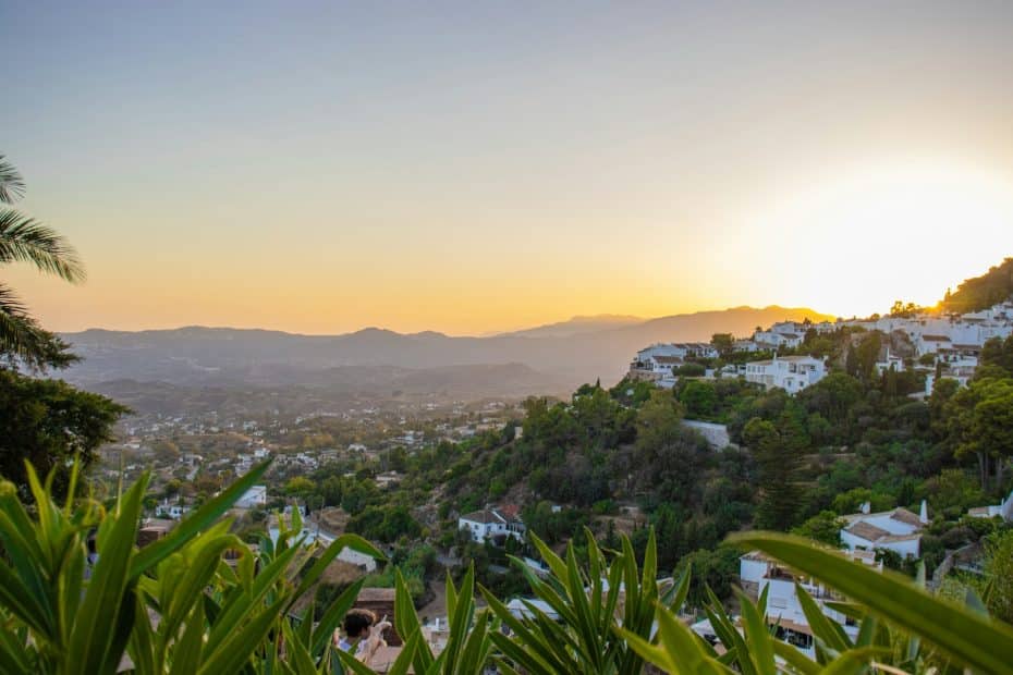 Puesta de sol en Mijas, España