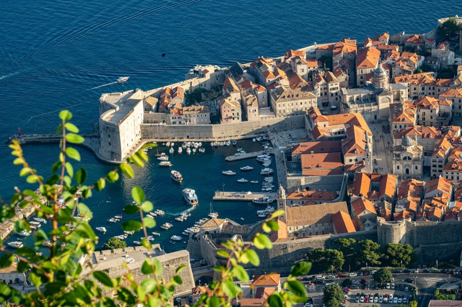 Vista sulla città murata di Dubrovnik