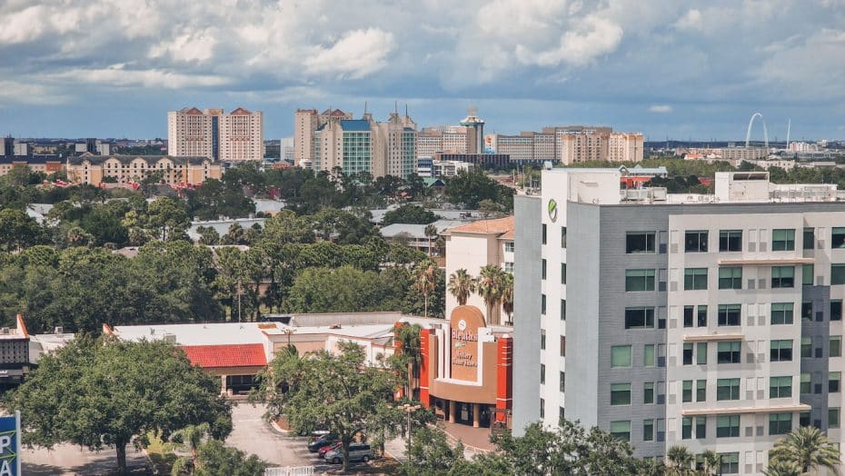 Zona del International Drive desde The Wheel en ICON Park (Orlando Eye)