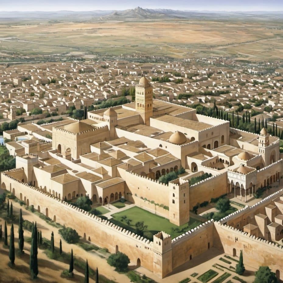 Medina Azahara en su apogeo durante la era islámica en Al-Andalus