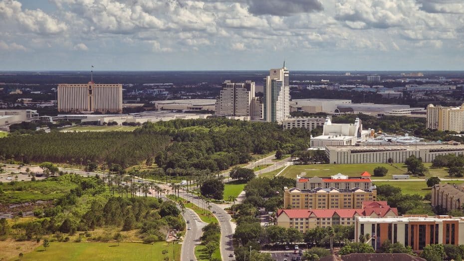 Vistas de Orlando desde el Orlando Eye