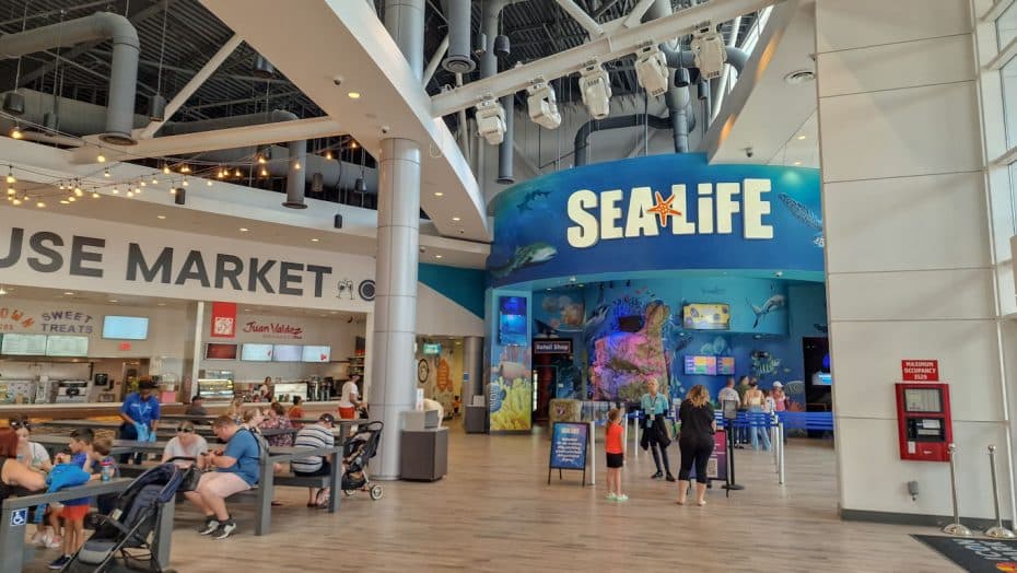 Sea Life Aquarium and indoor food court at ICON Park