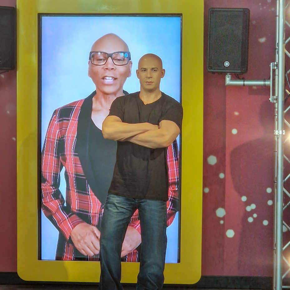 The Rock (and RuPaul) at Madame Tussauds Orlando