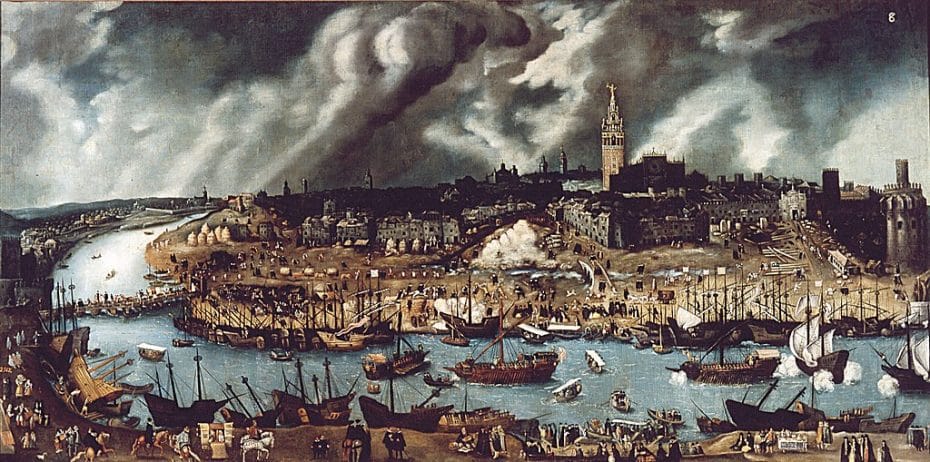 Sevilla del siglo XV - Pintura de Alonso Sánchez Coello, Museo del Prado