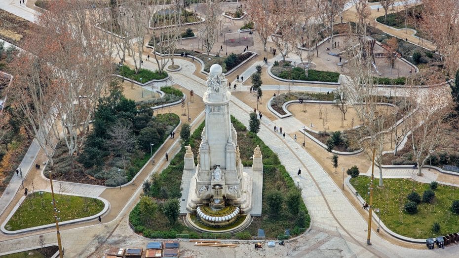 Plaza España des del terrat panoràmic del Hotel RIU