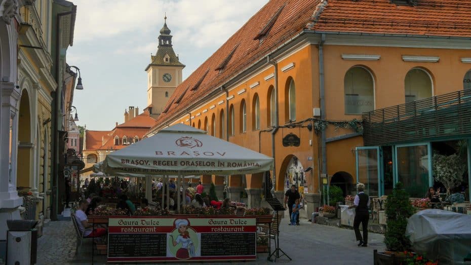 The Old Town is the best area for food and nightlife in Brasov