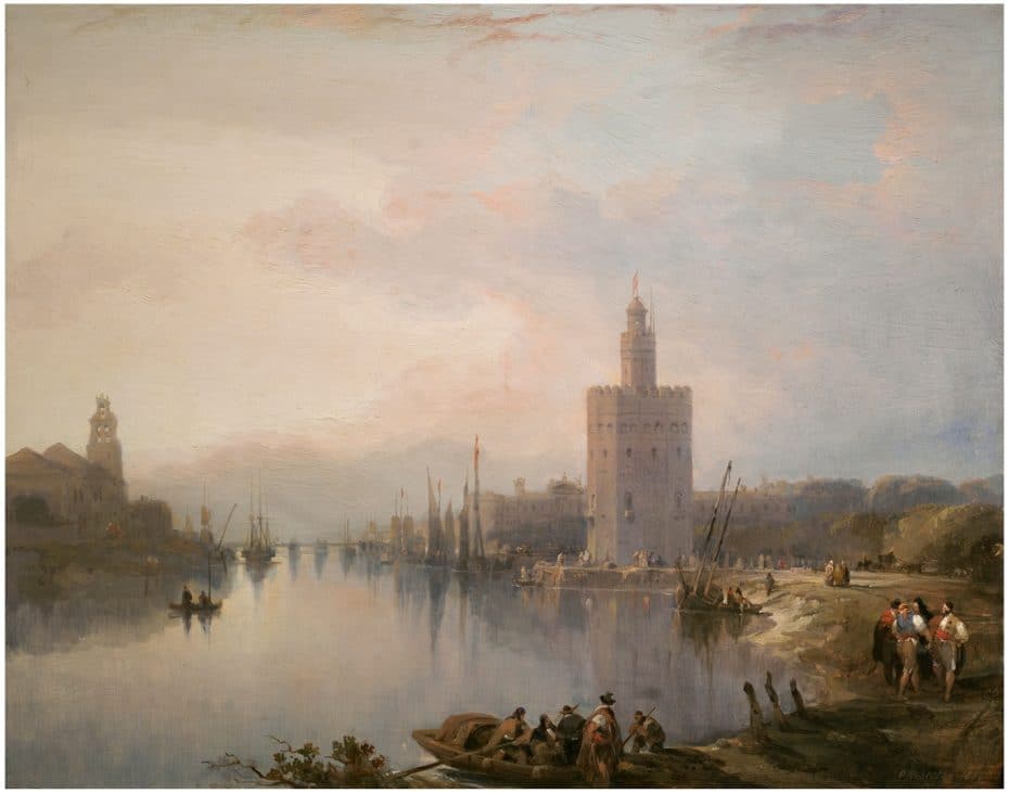 Torre del Oro de David Roberts, 1833 - Museo del Prado