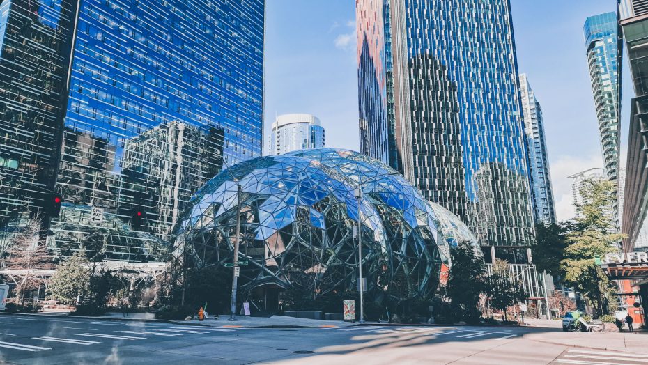 Amazon Headquarters in South Lake Union, Seattle