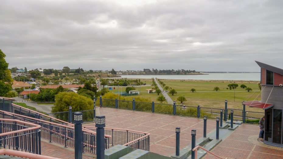 El pintoresco Caroline Bay Park es una de las principales atracciones de Timaru.