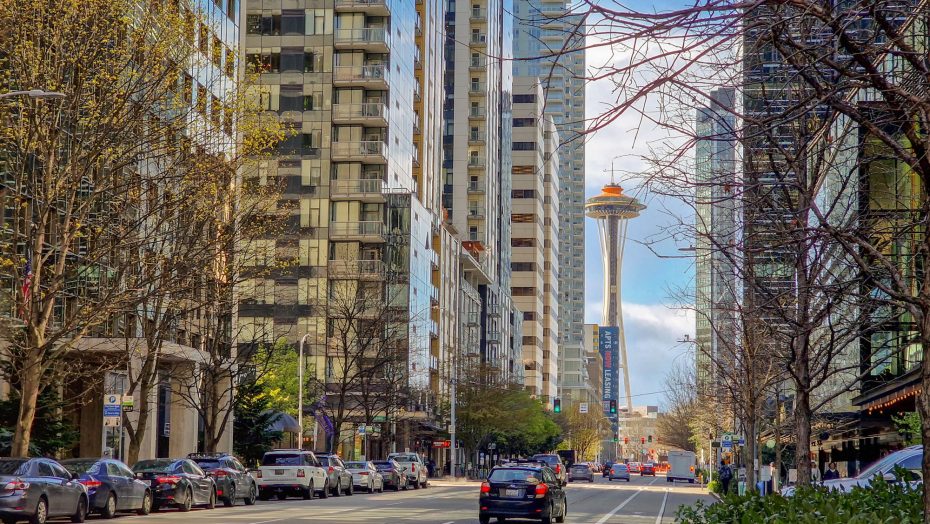 South Lake Union è un polo tecnologico con molti uffici di grandi aziende come Amazon.