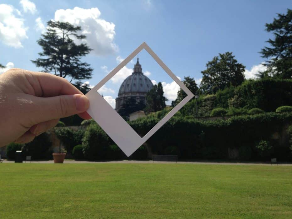 St Peter's Basilica from the Vatican Gardens