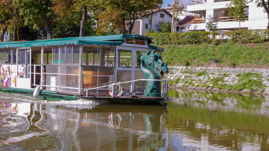 The Ljubljanica River is at the heart of the Slovenian capital