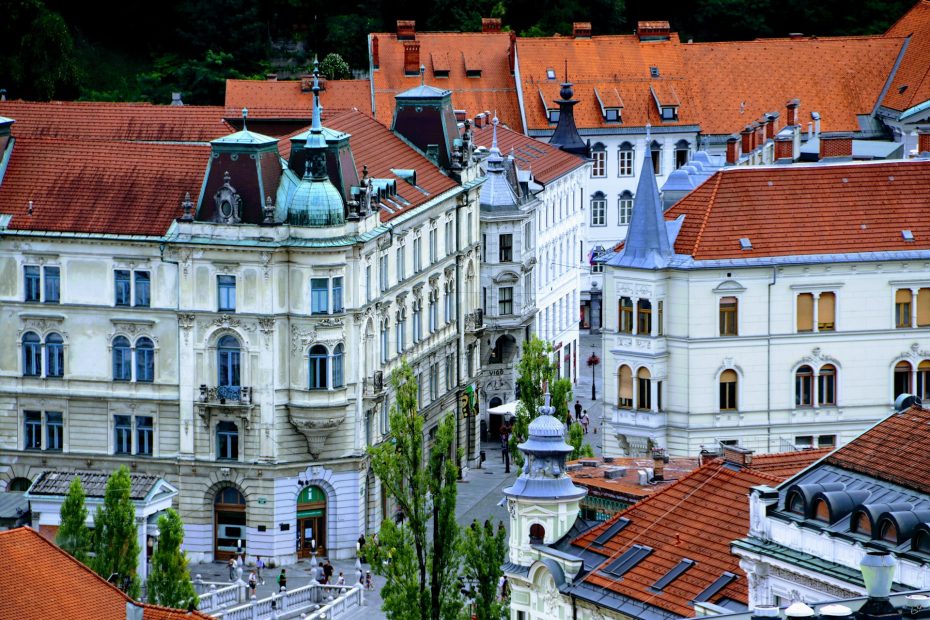 The Old Town is one of the most beautiful and well-preserved historic districts in Central Europe and a great area to stay in Ljubljana