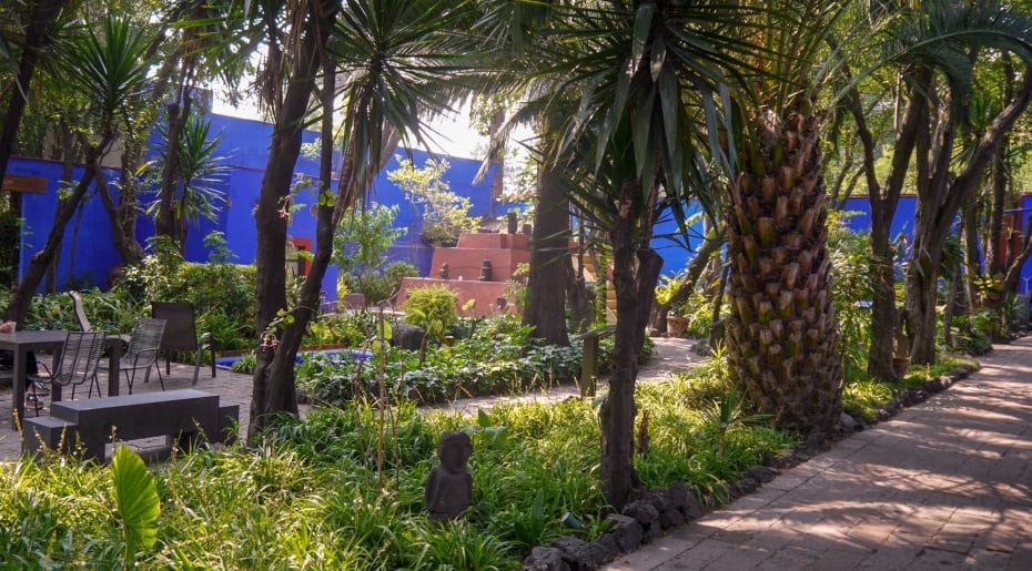 A més de l'art i la història de Frida, l'exuberant pati interior de la Casa Azul és sens dubte un dels aspectes més destacats del museu.