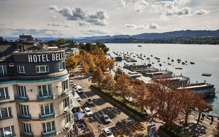 Seefeld is located along Lake Zürich's eastern shore just outside of downtown and offers scenic waterfront views.