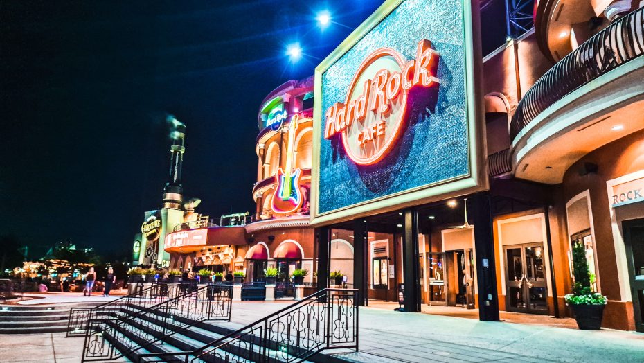 Universal Studio's CityWalk is one of the top nightlife areas in Orlando