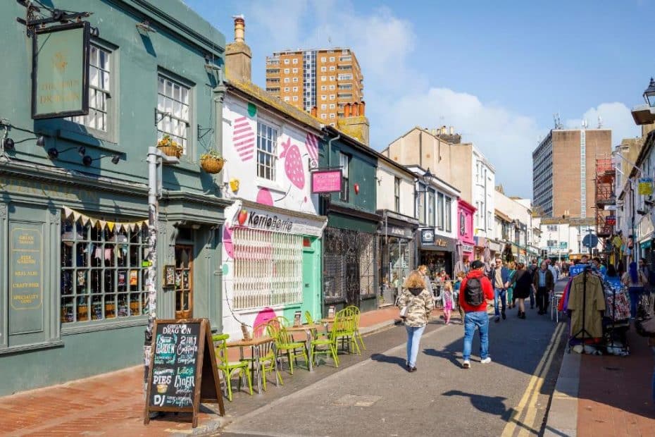 North Laine boasts a bohemian flair with its independent shops, street art, and cafes, offering a unique and creative vibe.