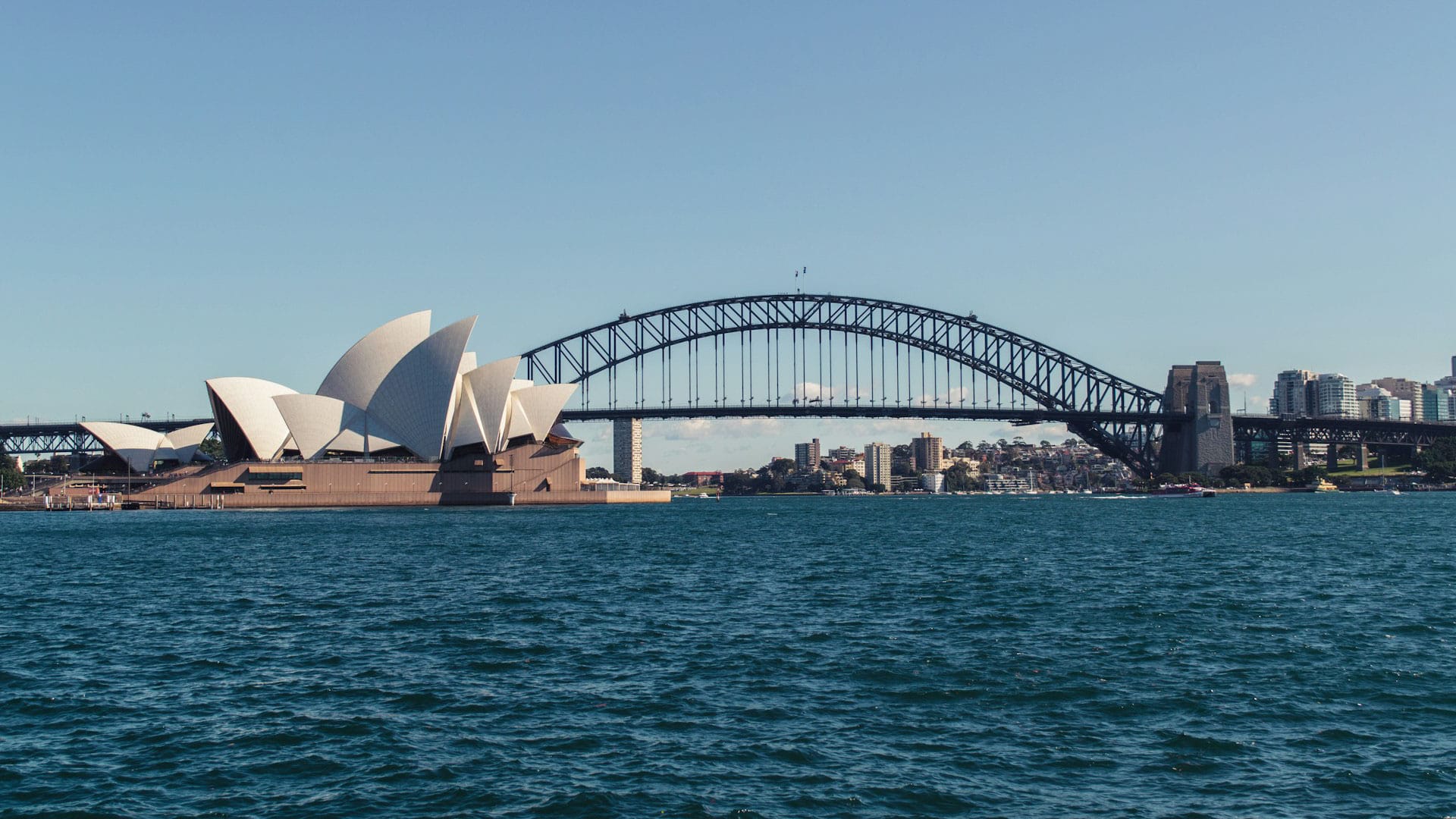 The Sydney Harbour Bridge connects the CBD and North Sydney