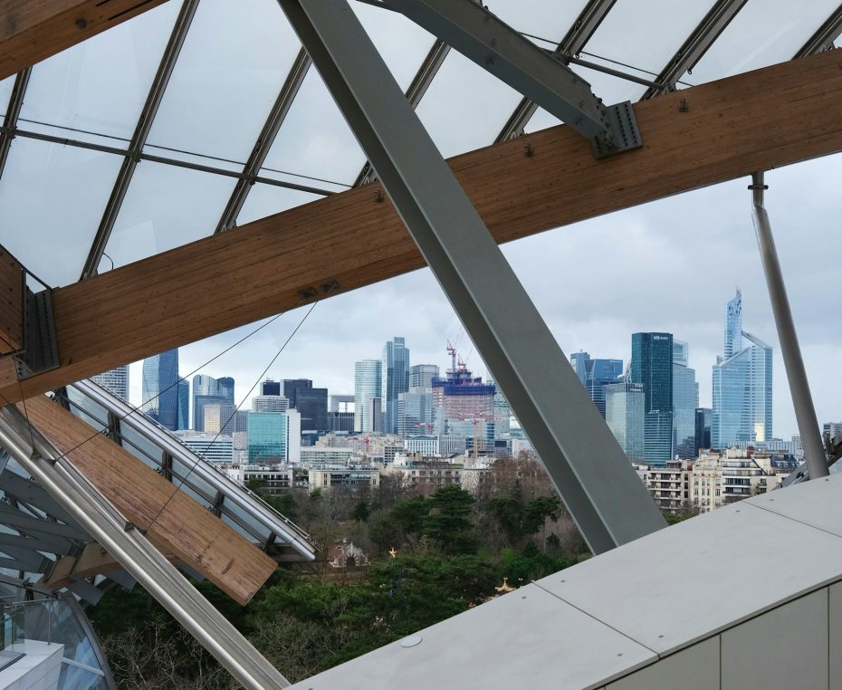 Vistas de París desde la Fundación Louis Vuitton