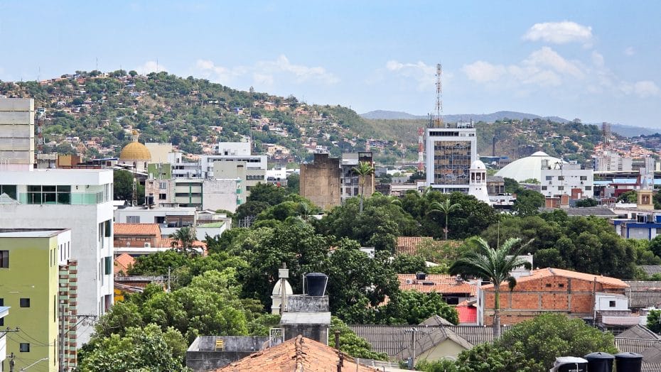 Centro histórico de Cúcuta visto desde el monumento Cristo Rey