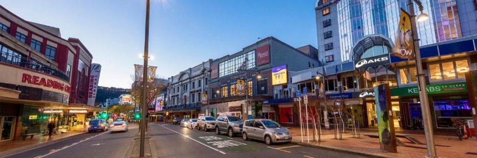 Courtenay Place es uno de los mejores barrios donde alojarse en Wellington para disfrutar de la vida nocturna