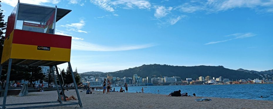 La principal playa urbana de Wellington es Oriental Bay