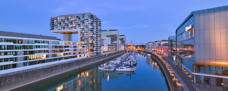 La zona de Rheinauhafen es una de las mejores ubicaciones del casco antiguo de Colonia