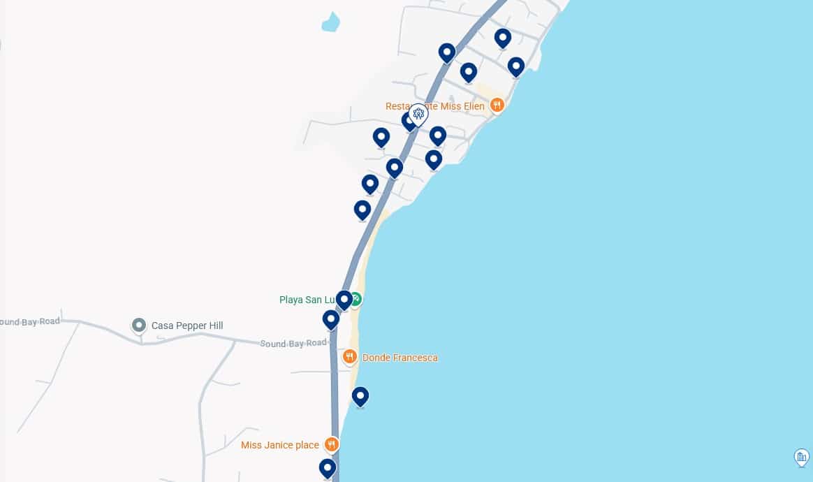 Alloggi a San Luis – Clicca sulla mappa per vedere tutti gli hotel disponibili in questa zona