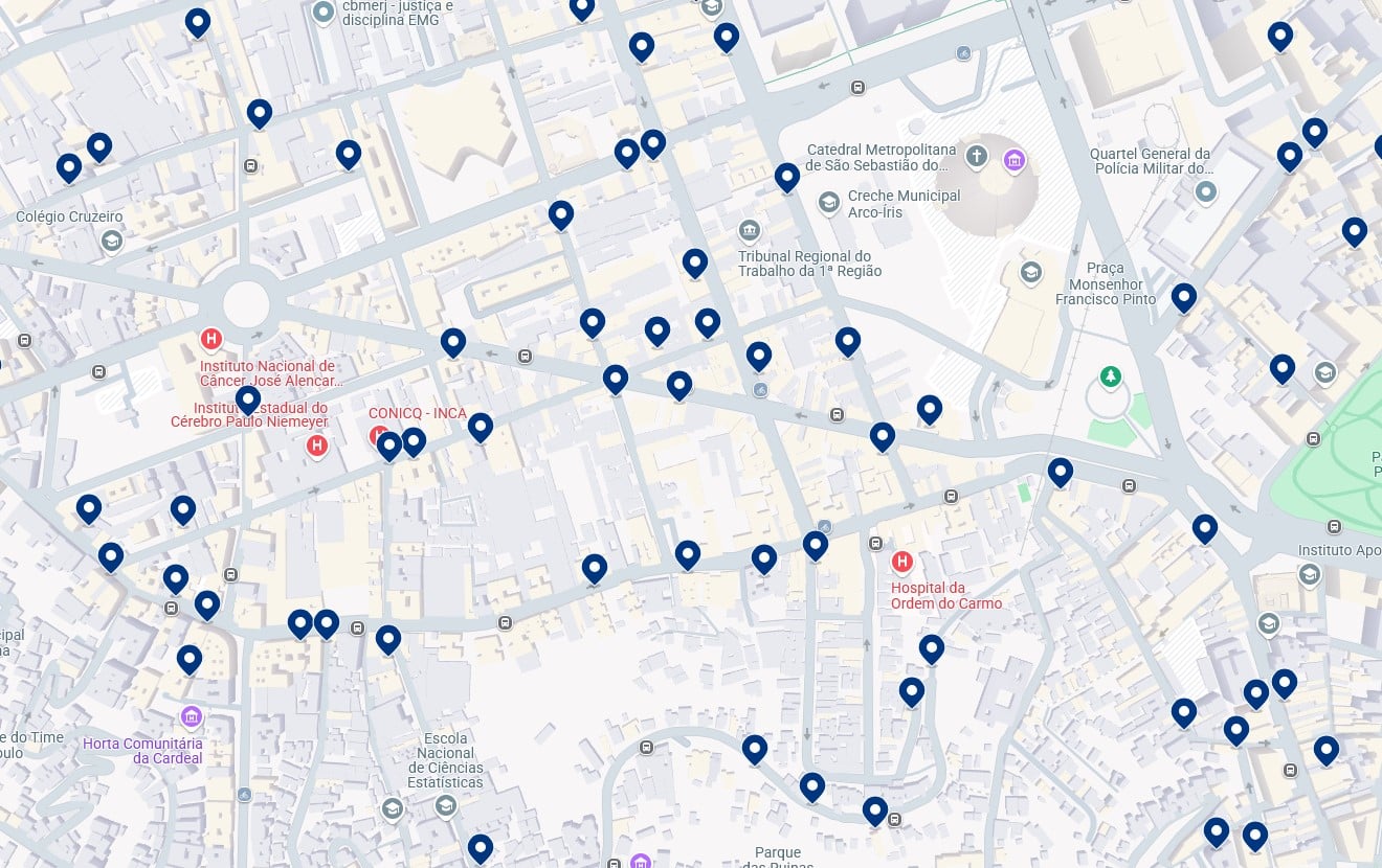 Alloggi a Lapa – Clicca sulla mappa per vedere tutti gli hotel disponibili in quest’area