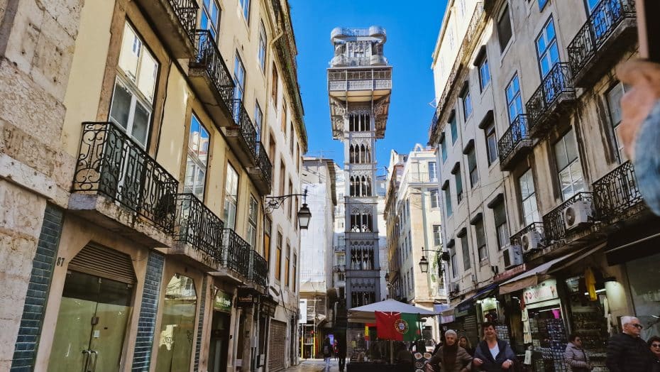 El elevador de Santa Justa y sus icónicas vistas de Lisboa