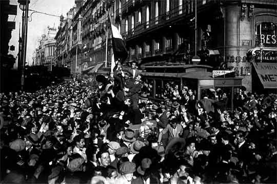 Celebración de la República Calle Alcalá