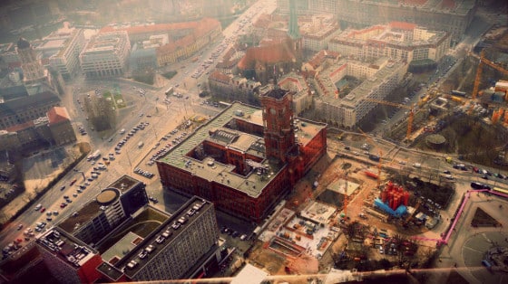 Ayuntamiento de Berlín desde la torre de la TV