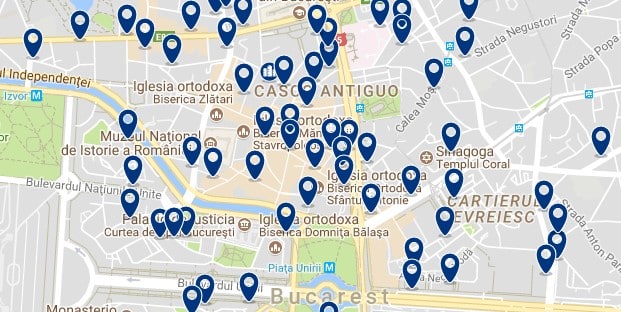 Bucarest - Old Town - Haz clic para ver todos los hoteles en un mapa