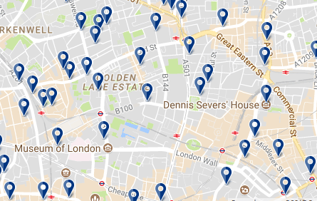 Londres - East End - Haz clic para ver todos los hoteles en esta zona