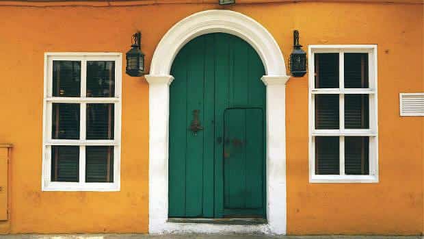 Casa amarilla en Cartagena